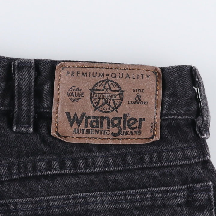 Wrangler Black Denim Shorts, Shorts, Men's, W37 cotton black type Vintage Second Hand