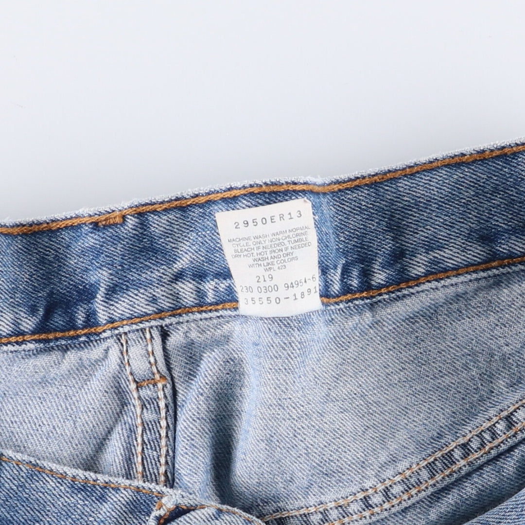 00'S Levi's 550 Relaxed Fit Denim Shorts for Men, Size W37 cotton blue type Vintage Second Hand