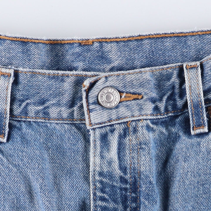 00'S Levi's 550 Relaxed Fit Denim Shorts for Men, Size W37 cotton blue type Vintage Second Hand