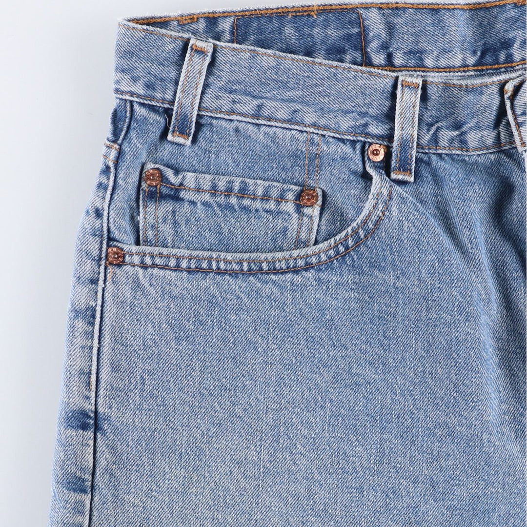 00'S Levi's 550 Relaxed Fit Denim Shorts for Men, Size W37 cotton blue type Vintage Second Hand