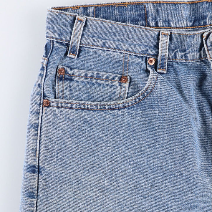 00'S Levi's 550 Relaxed Fit Denim Shorts for Men, Size W37 cotton blue type Vintage Second Hand