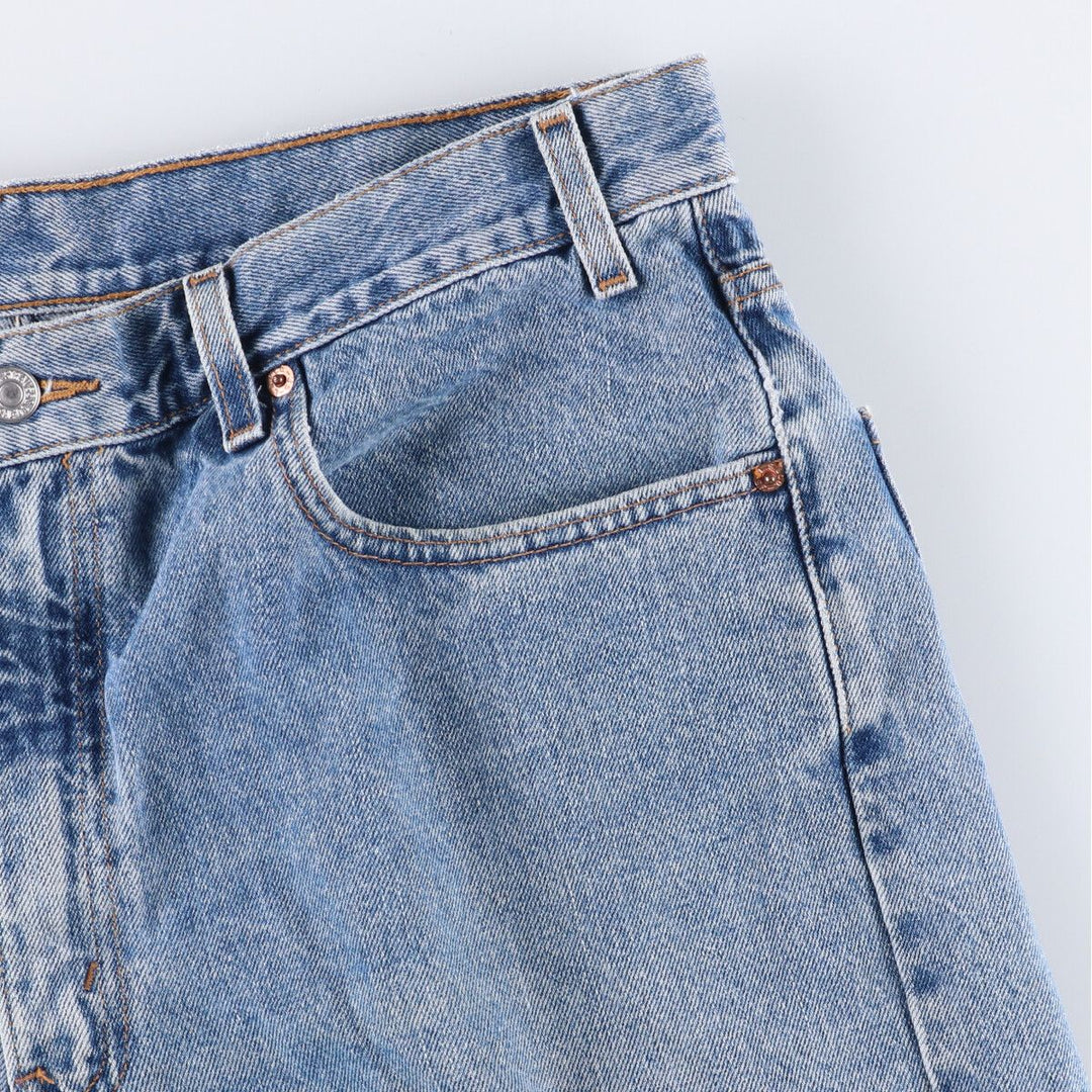00'S Levi's 550 Relaxed Fit Denim Shorts for Men, Size W37 cotton blue type Vintage Second Hand