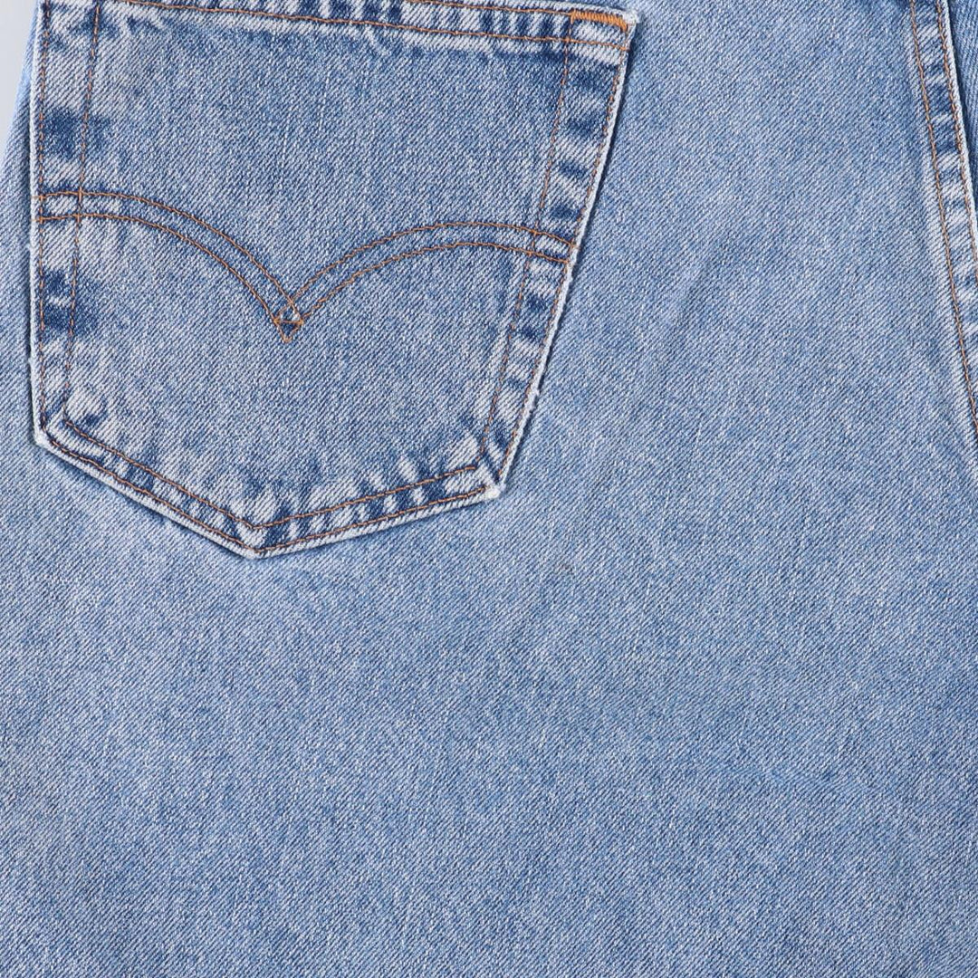 00'S Levi's 550 Relaxed Fit Denim Shorts for Men, Size W37 cotton blue type Vintage Second Hand