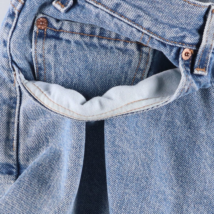 00'S Levi's 550 Relaxed Fit Denim Shorts for Men, Size W37 cotton blue type Vintage Second Hand