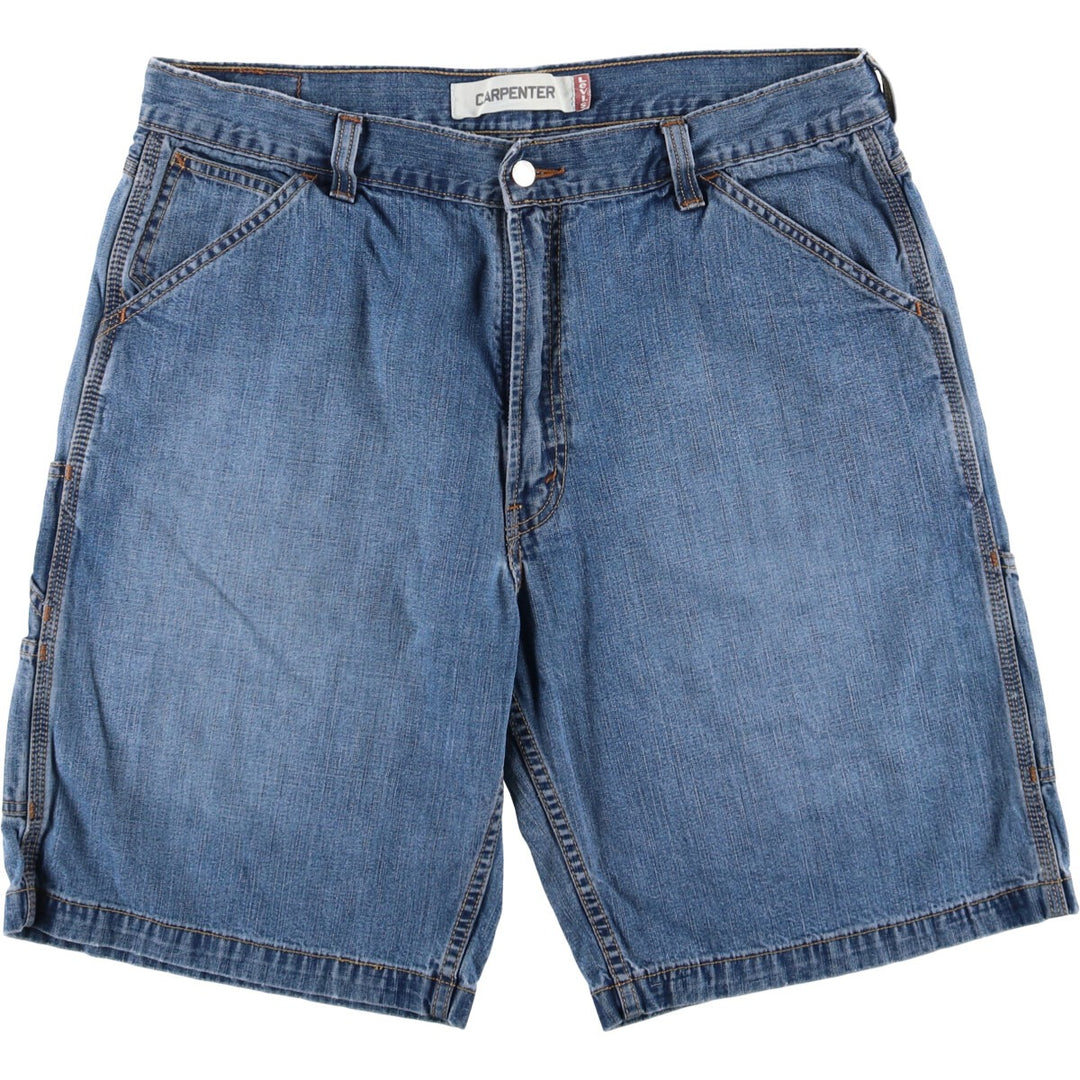 Levi's Carpenter Denim Shorts, Half Pants, Men's Size 38 cotton blue type Vintage Second Hand