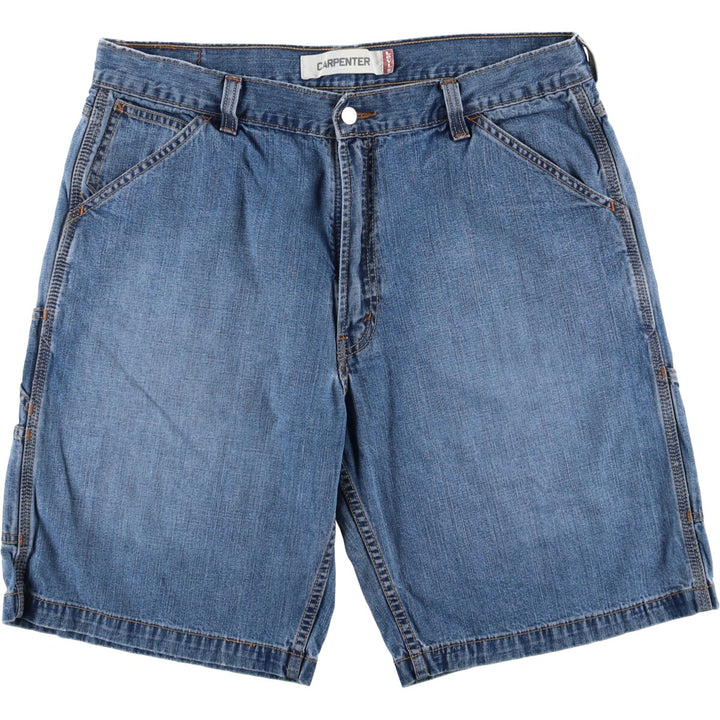 Levi's Carpenter Denim Shorts, Half Pants, Men's Size 38 cotton blue type Vintage Second Hand