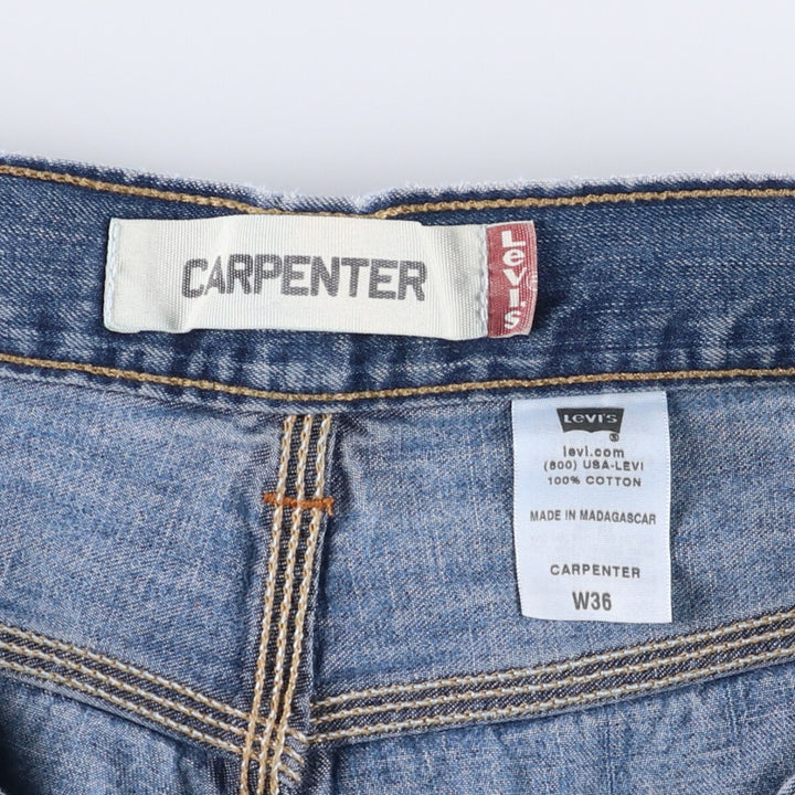 Levi's Carpenter Denim Shorts, Half Pants, Men's Size 38 cotton blue type Vintage Second Hand