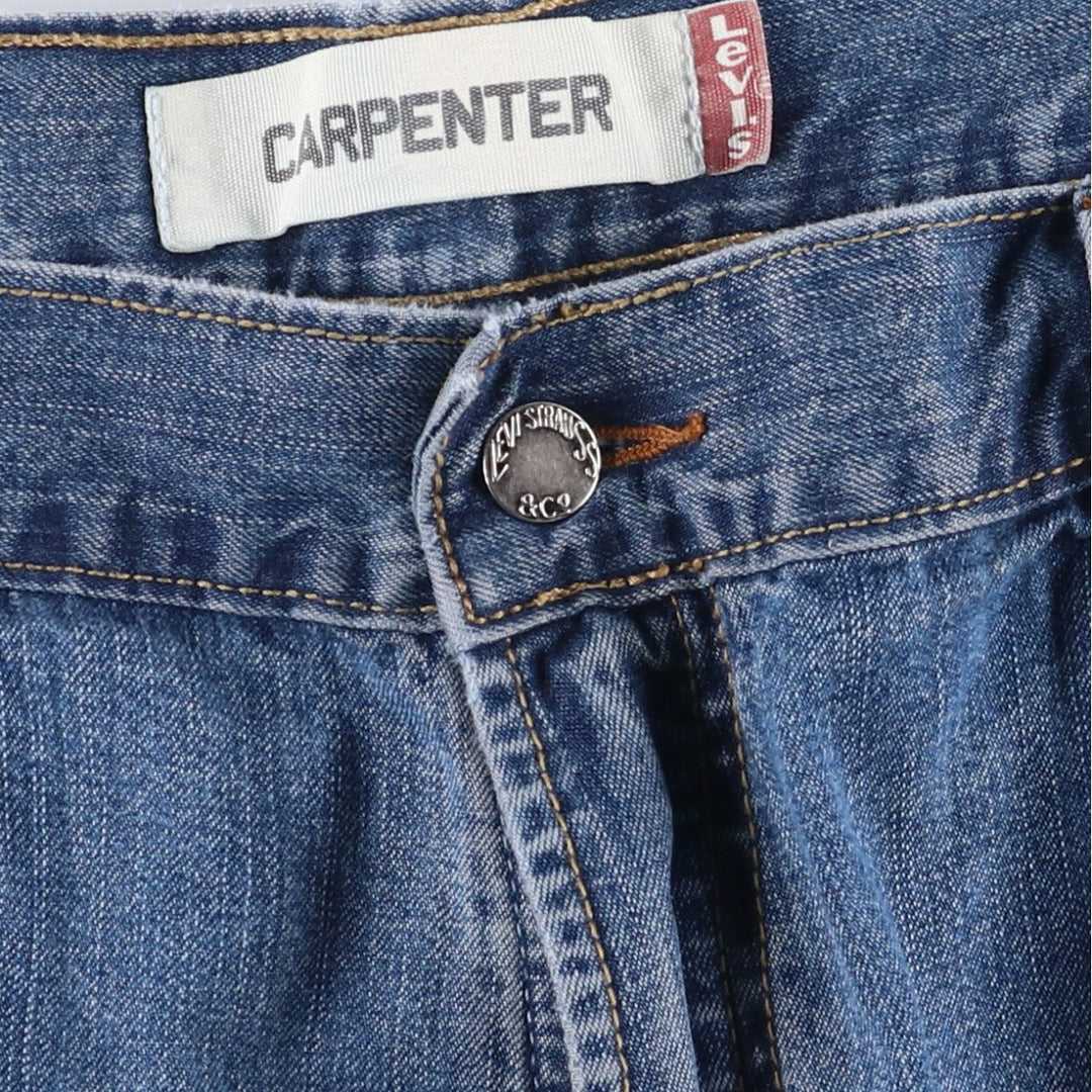 Levi's Carpenter Denim Shorts, Half Pants, Men's Size 38 cotton blue type Vintage Second Hand