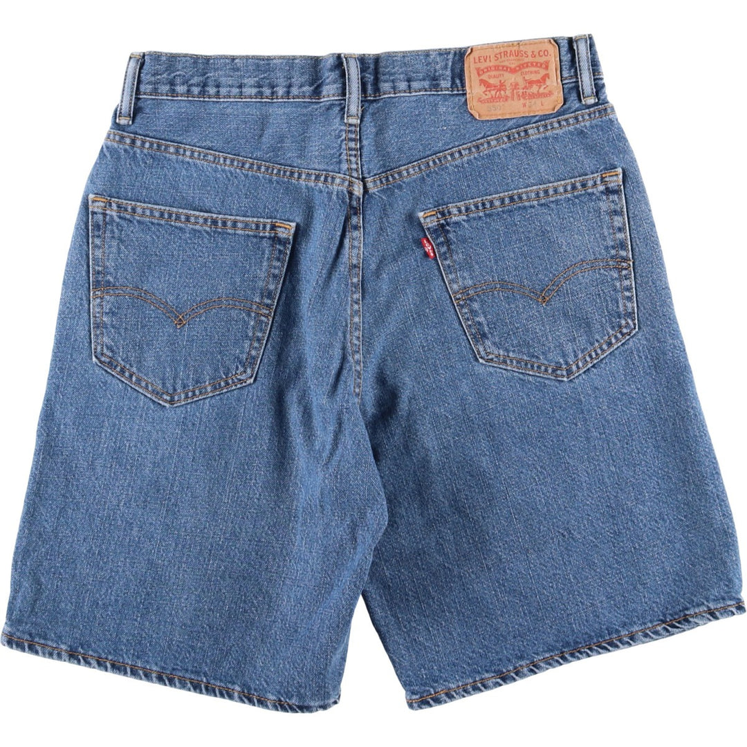 Levi's 550 denim shorts, short pants for men, size W35 cotton blue type Vintage Second Hand