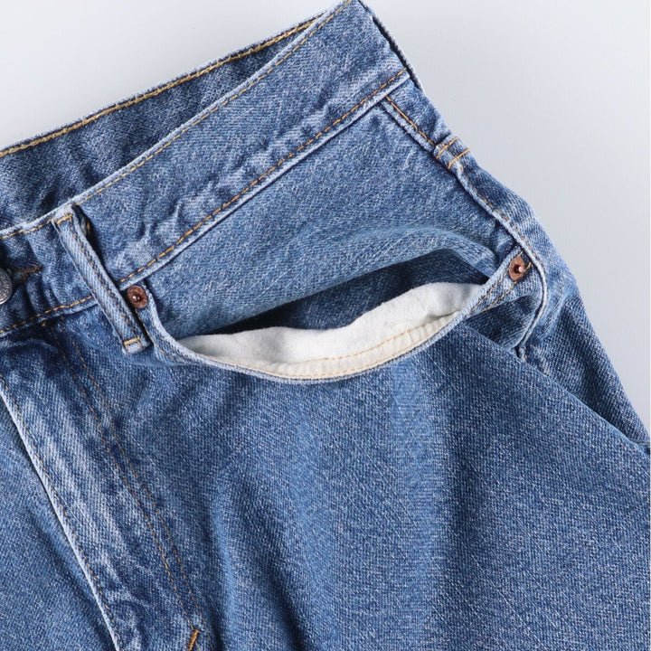 Levi's 550 denim shorts, short pants for men, size W35 cotton blue type Vintage Second Hand