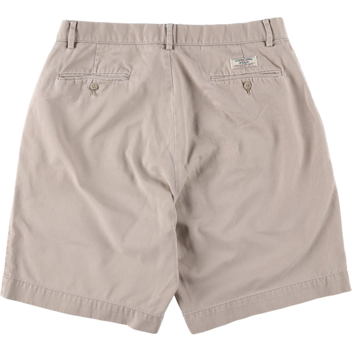 Ralph Lauren POLO by Ralph Lauren Chino Shorts Shorts Men's W34 equivalent cotton Beige type Vintage Second Hand