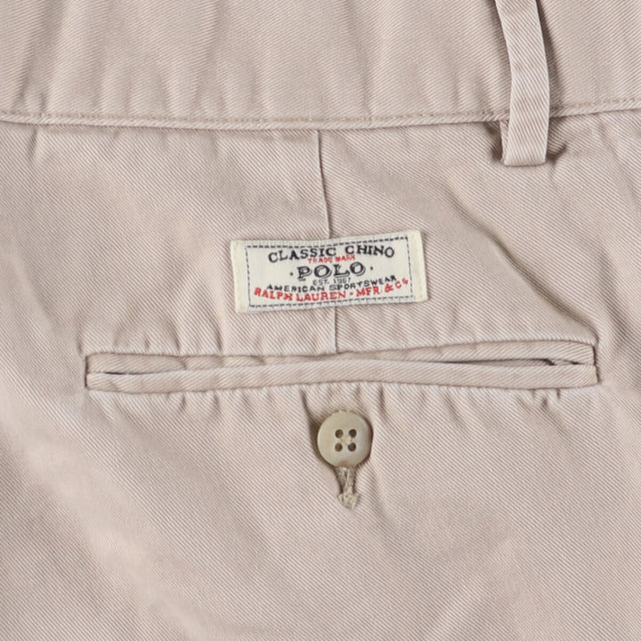 Ralph Lauren POLO by Ralph Lauren Chino Shorts Shorts Men's W34 equivalent cotton Beige type Vintage Second Hand
