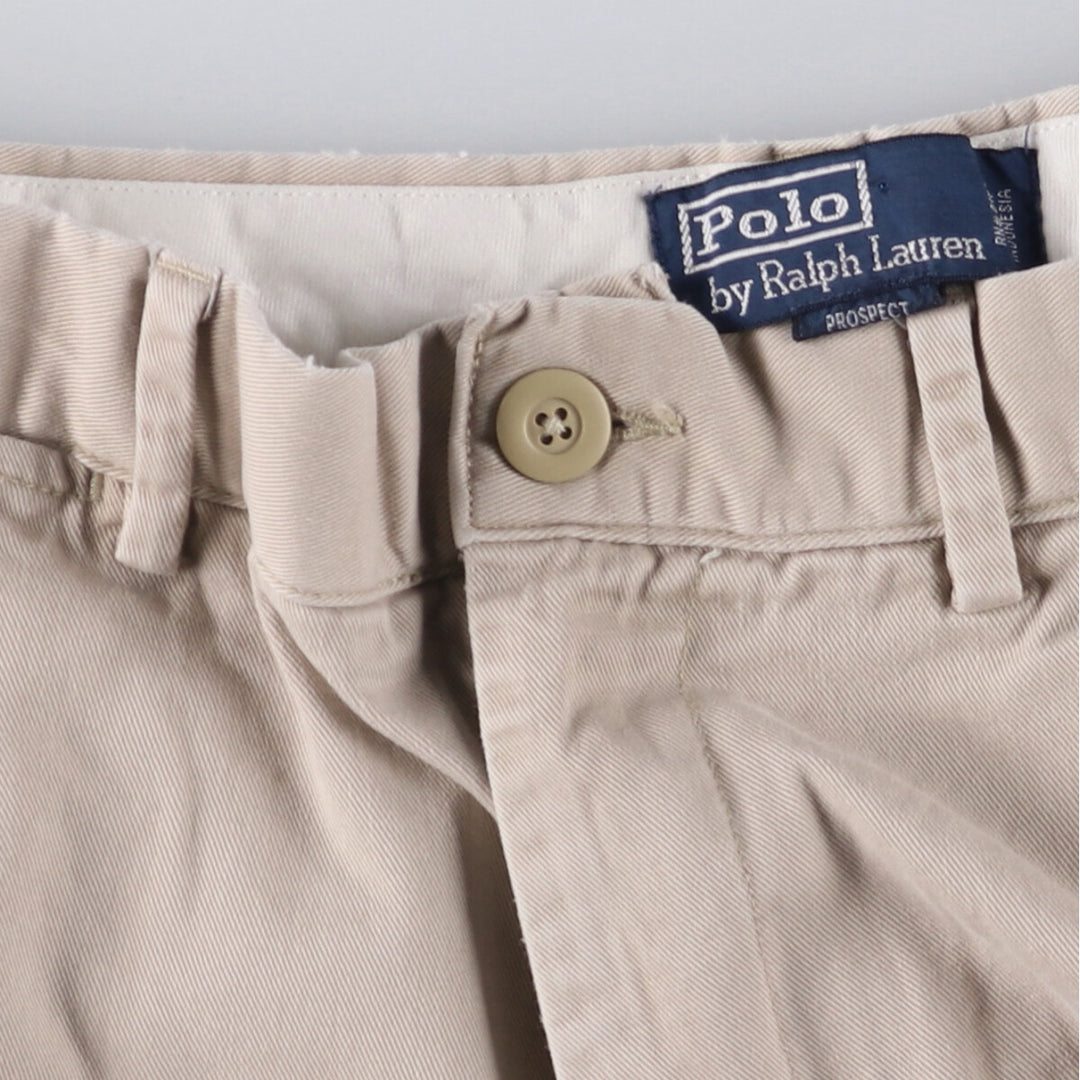 Ralph Lauren POLO by Ralph Lauren Chino Shorts Shorts Men's W34 equivalent cotton Beige type Vintage Second Hand