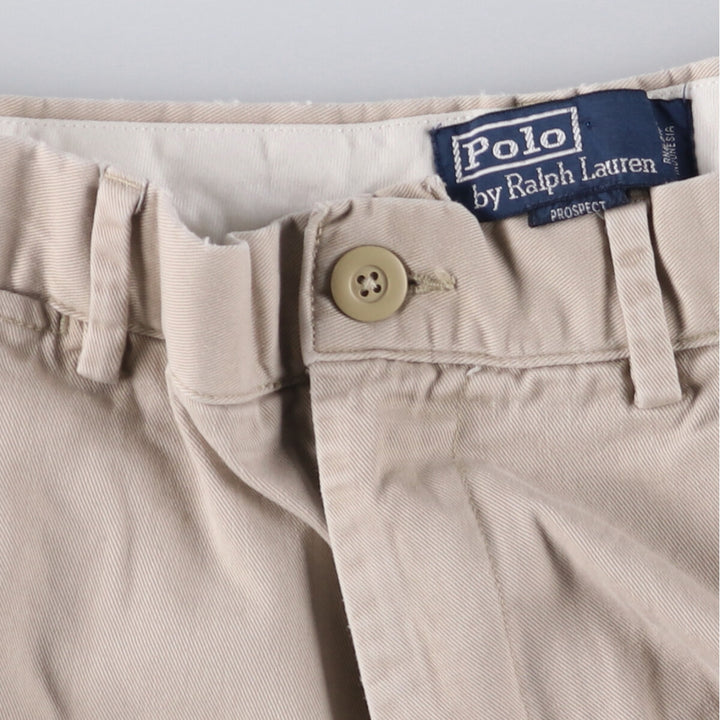 Ralph Lauren POLO by Ralph Lauren Chino Shorts Shorts Men's W34 equivalent cotton Beige type Vintage Second Hand