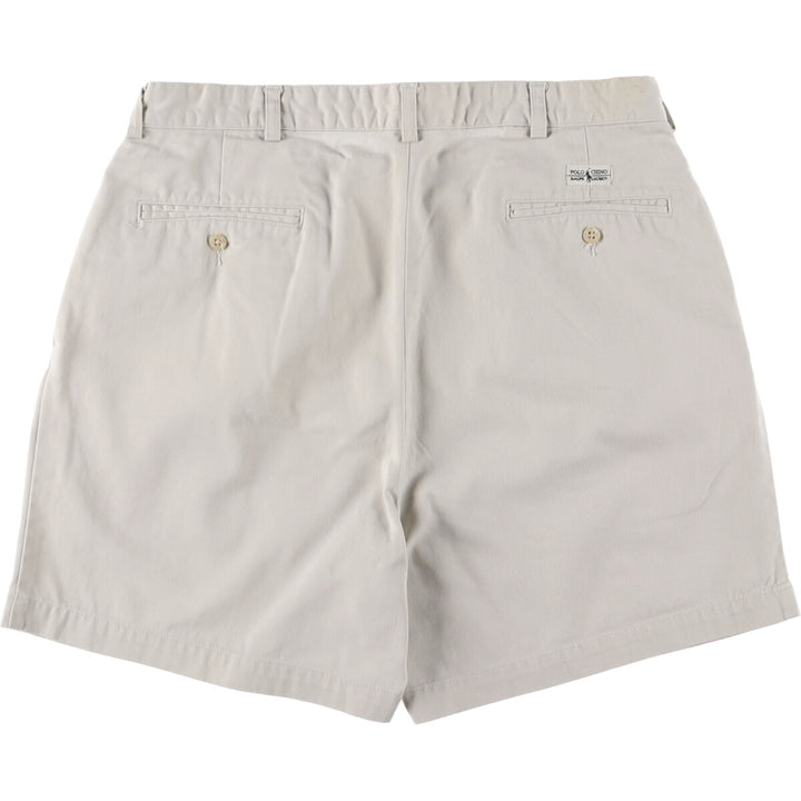 Ralph Lauren POLO RALPH LAUREN Two-pleat Chino Shorts Shorts Men's W35 equivalent cotton ivory Vintage Second Hand