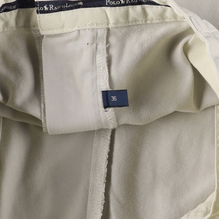Ralph Lauren POLO RALPH LAUREN Two-pleat Chino Shorts Shorts Men's W35 equivalent cotton ivory Vintage Second Hand