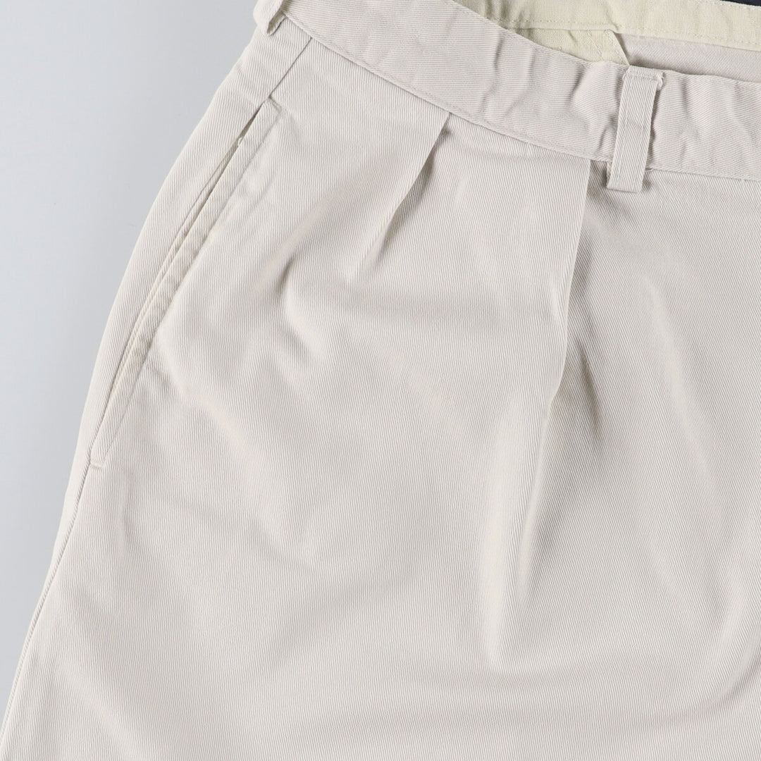 Ralph Lauren POLO RALPH LAUREN Two-pleat Chino Shorts Shorts Men's W35 equivalent cotton ivory Vintage Second Hand