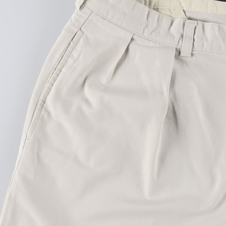 Ralph Lauren POLO RALPH LAUREN Two-pleat Chino Shorts Shorts Men's W35 equivalent cotton ivory Vintage Second Hand