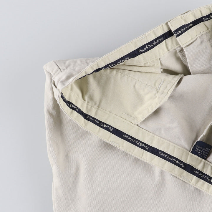 Ralph Lauren POLO RALPH LAUREN Two-pleat Chino Shorts Shorts Men's W35 equivalent cotton ivory Vintage Second Hand