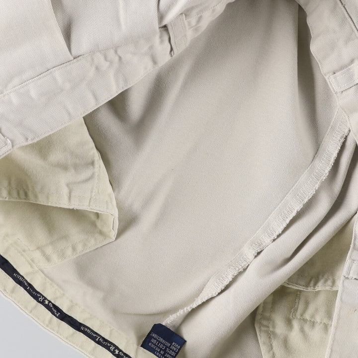 Ralph Lauren POLO RALPH LAUREN Two-pleat Chino Shorts Shorts Men's W35 equivalent cotton ivory Vintage Second Hand