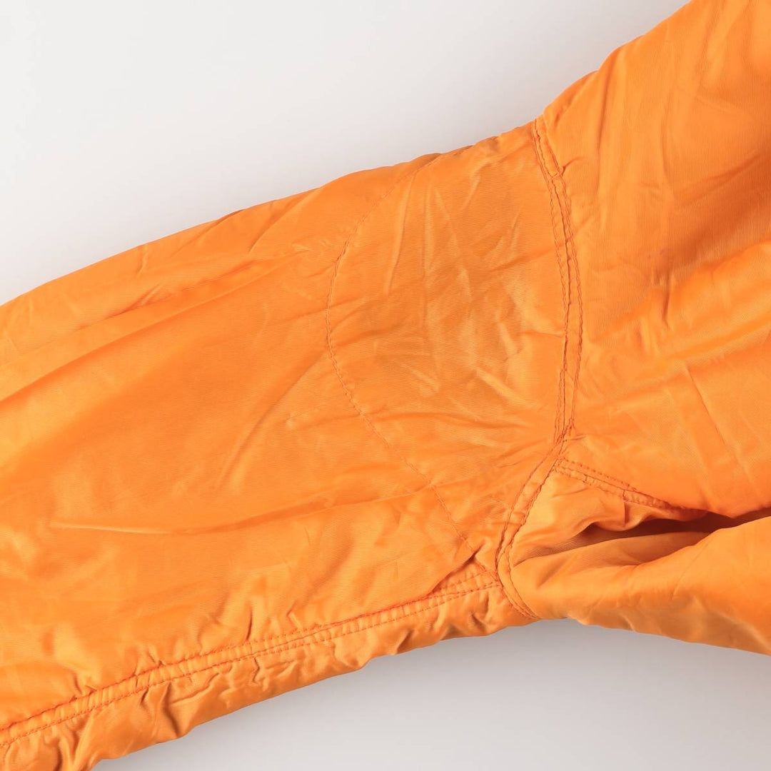 Fashion Park MA-1 Style Padded Military Flight Jacket, Men's Size L Nylon navy blue type Vintage Second Hand