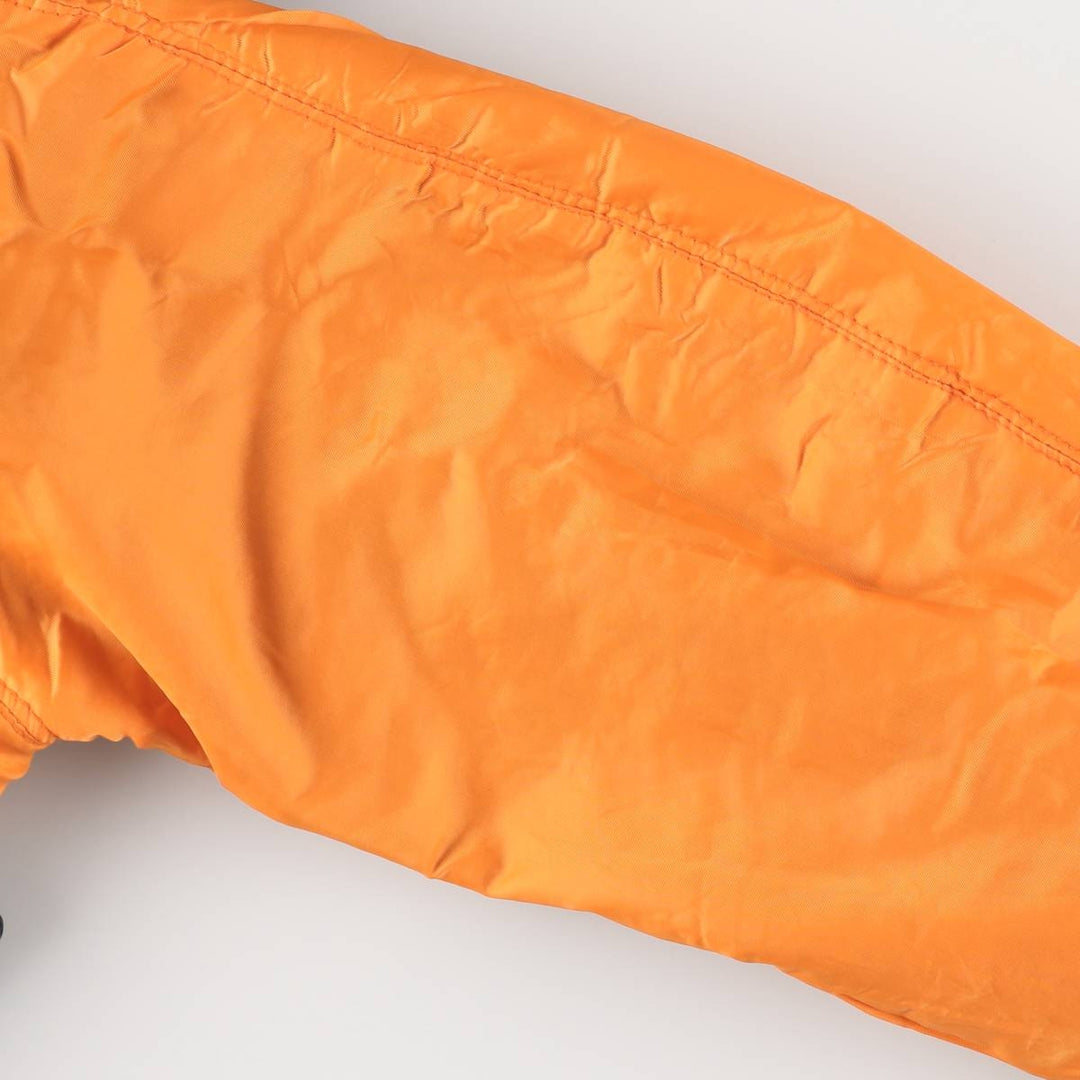 Fashion Park MA-1 Style Padded Military Flight Jacket, Men's Size L Nylon navy blue type Vintage Second Hand