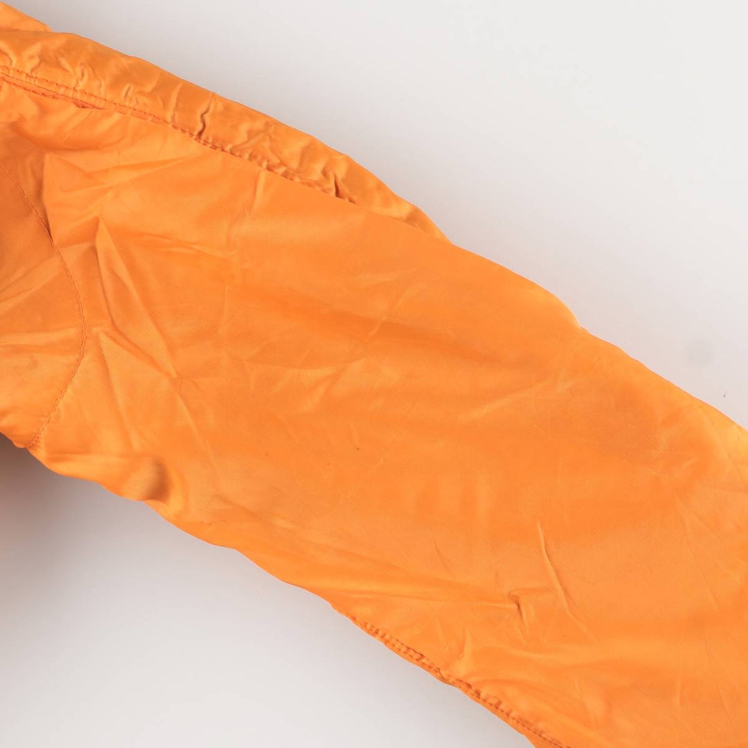 Fashion Park MA-1 Style Padded Military Flight Jacket, Men's Size L Nylon navy blue type Vintage Second Hand