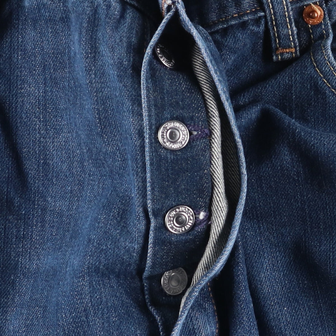 Levi's 501 Euro Model Straight Denim Pants, Men's, Size W37 cotton blue type Vintage Second Hand