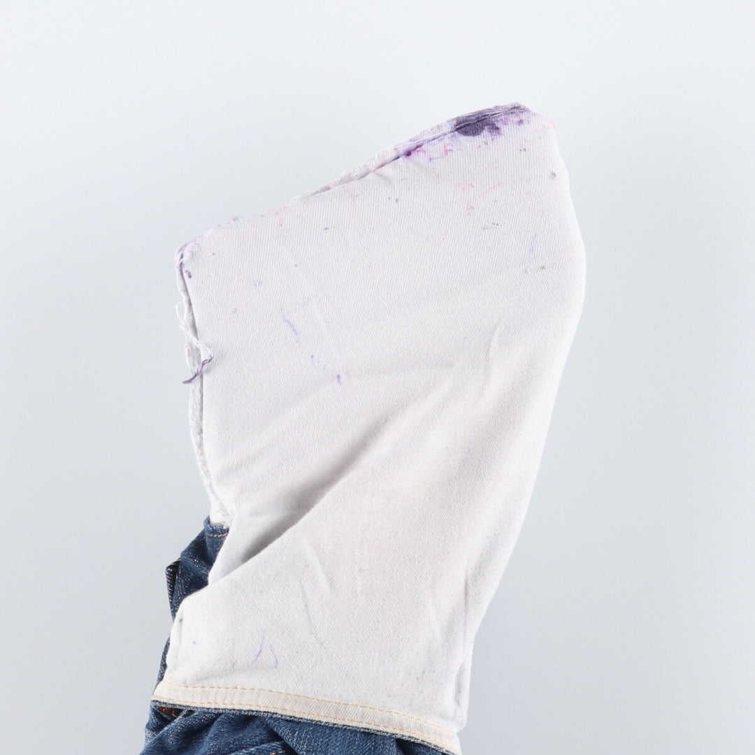 Levi's 501 Euro Model Straight Denim Pants, Men's, Size W37 cotton blue type Vintage Second Hand