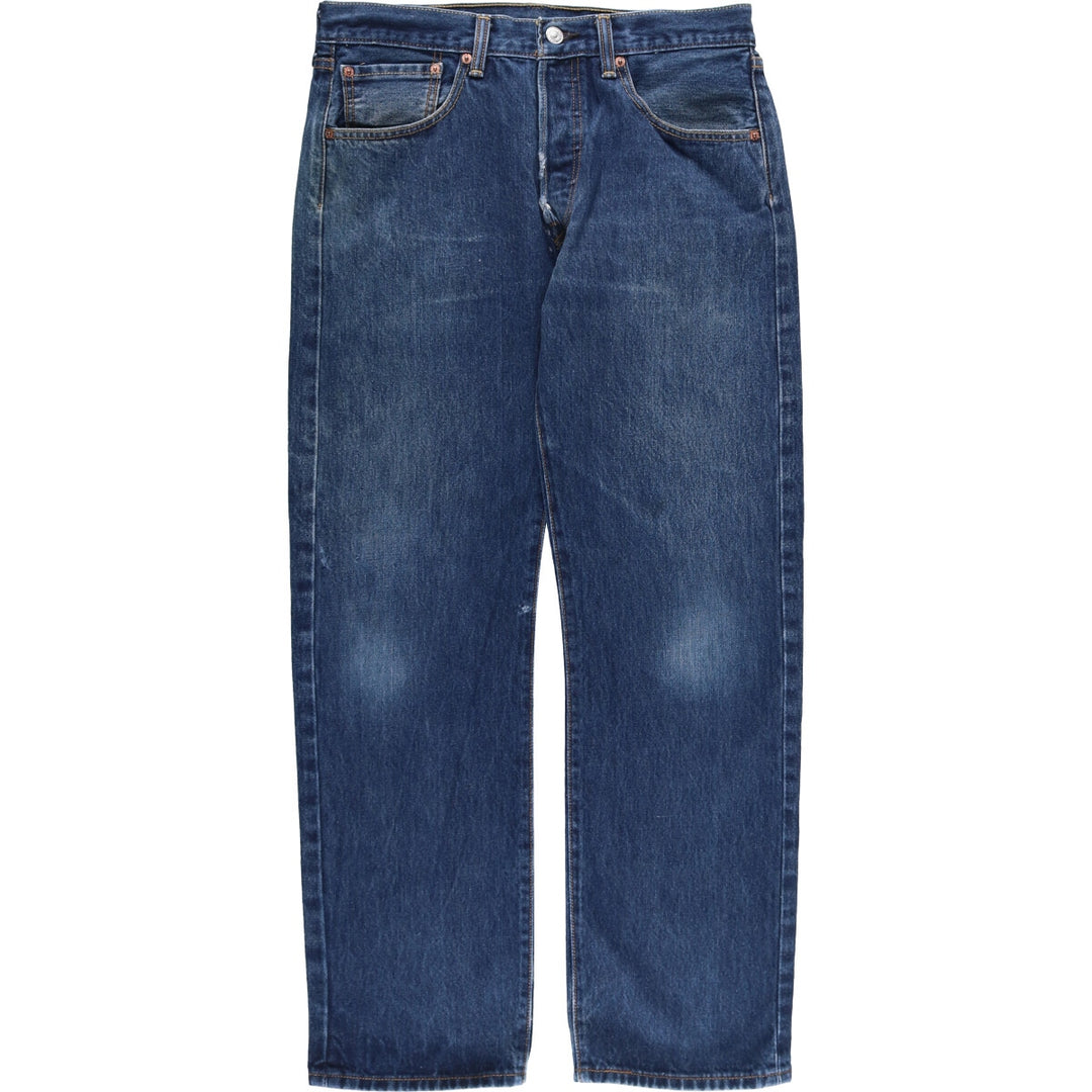 Levi's 501 straight denim pants for men, size W33 cotton blue type Vintage Second Hand