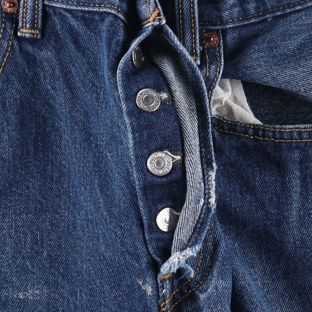 Levi's 501 straight denim pants for men, size W33 cotton blue type Vintage Second Hand