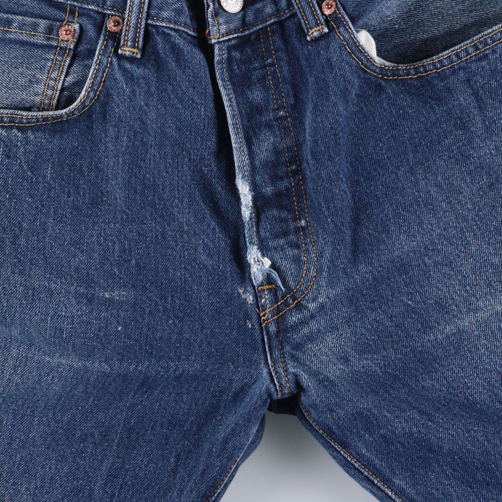 Levi's 501 straight denim pants for men, size W33 cotton blue type Vintage Second Hand