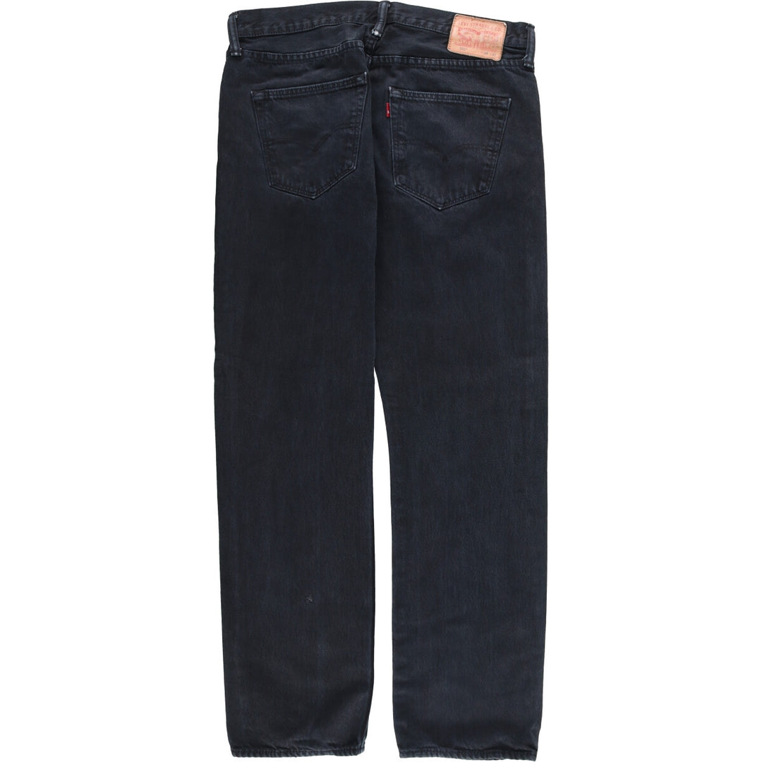 Levi's 501 Black Denim Straight Denim Pants Men's W36 cotton black type Vintage Second Hand
