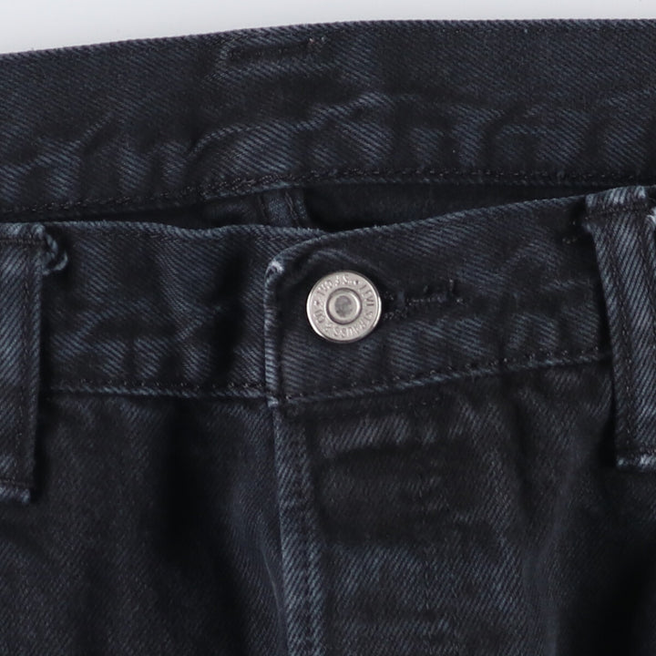 Levi's 501 Black Denim Straight Denim Pants Men's W36 cotton black type Vintage Second Hand