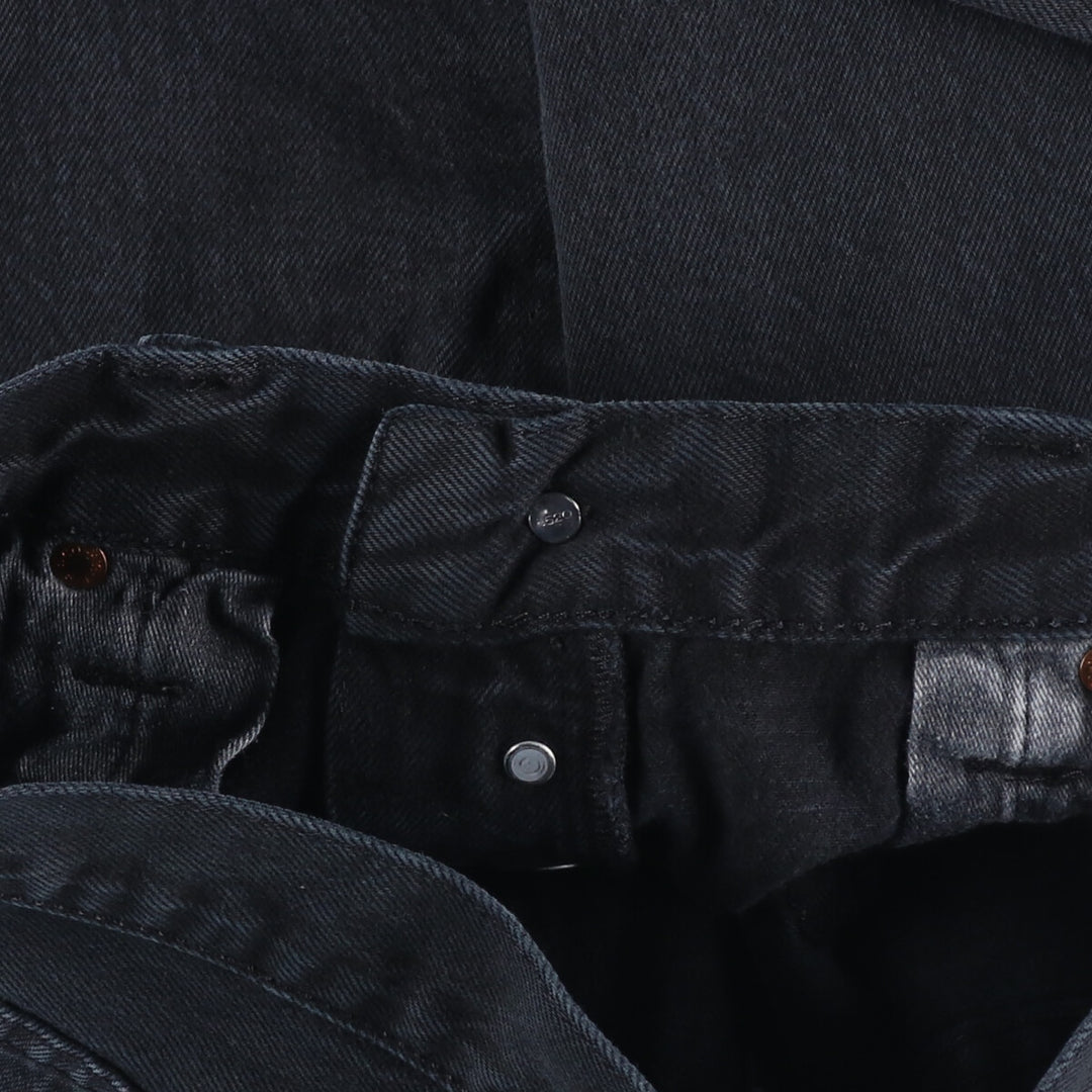 Levi's 501 Black Denim Straight Denim Pants Men's W36 cotton black type Vintage Second Hand
