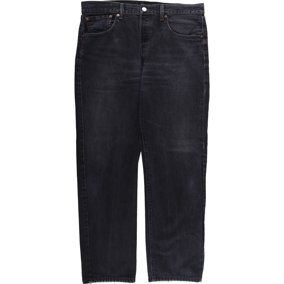 Levi's 501 Black Denim Straight Denim Pants Men's W36 cotton black type Vintage Second Hand