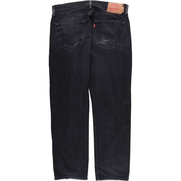 Levi's 501 Black Denim Straight Denim Pants Men's W36 cotton black type Vintage Second Hand