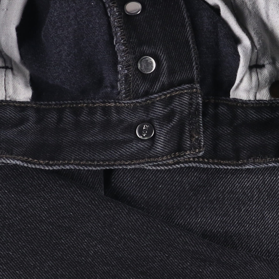 Levi's 501 Black Denim Straight Denim Pants Men's W36 cotton black type Vintage Second Hand