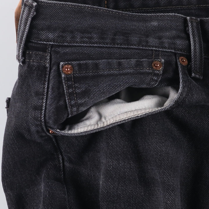 Levi's 501 Black Denim Straight Denim Pants Men's W36 cotton black type Vintage Second Hand