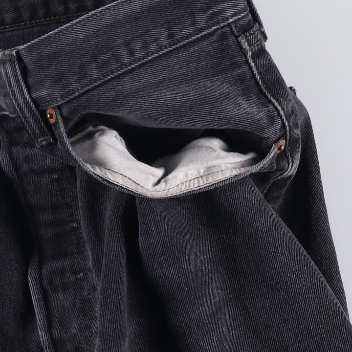 Levi's 501 Black Denim Straight Denim Pants Men's W36 cotton black type Vintage Second Hand