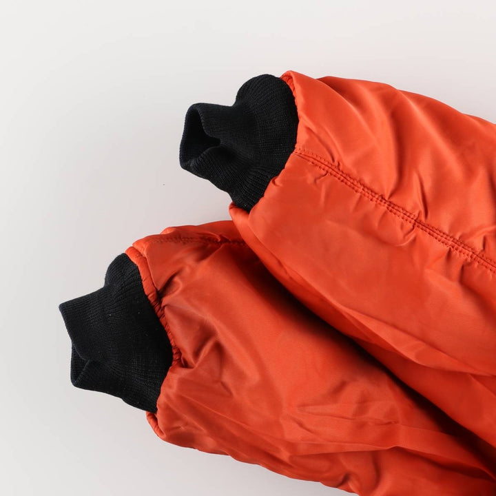 Oversized, civilian-issue BRUGI INDUSTRIES MA-1 style military flight jacket, men's, equivalent to XXXL, vintage Nylon black type Vintage Second Hand