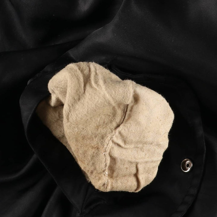 Oversized, civilian-issue BRUGI INDUSTRIES MA-1 style military flight jacket, men's, equivalent to XXXL, vintage Nylon black type Vintage Second Hand