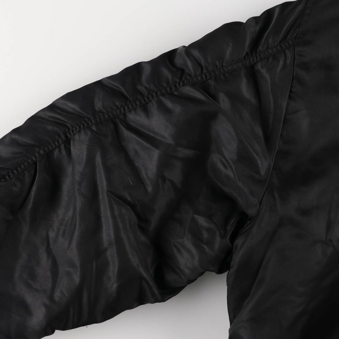 Oversized, civilian-issue BRUGI INDUSTRIES MA-1 style military flight jacket, men's, equivalent to XXXL, vintage Nylon black type Vintage Second Hand