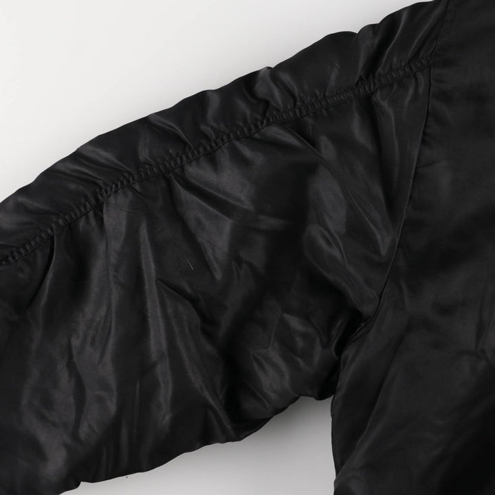 Oversized, civilian-issue BRUGI INDUSTRIES MA-1 style military flight jacket, men's, equivalent to XXXL, vintage Nylon black type Vintage Second Hand