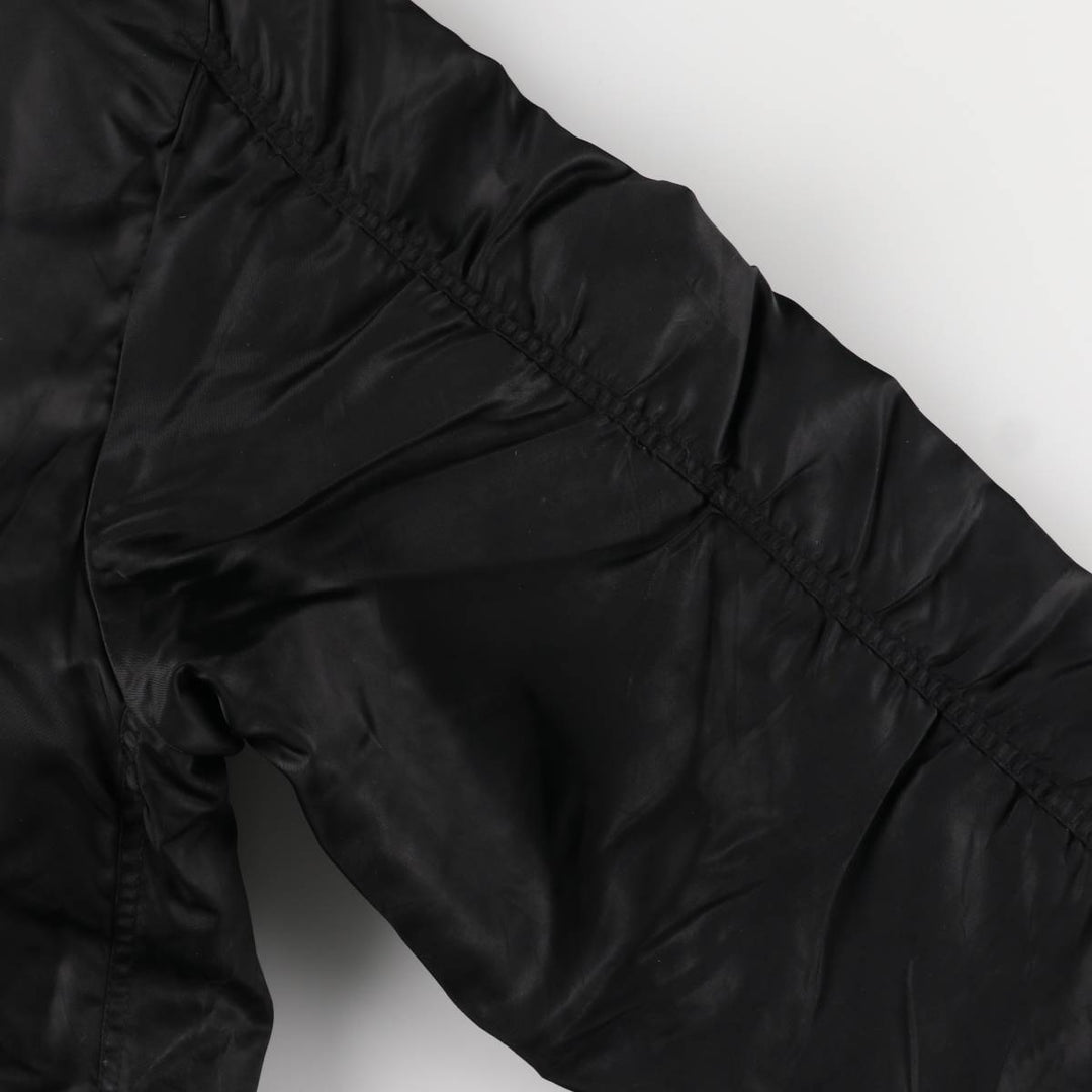 Oversized, civilian-issue BRUGI INDUSTRIES MA-1 style military flight jacket, men's, equivalent to XXXL, vintage Nylon black type Vintage Second Hand