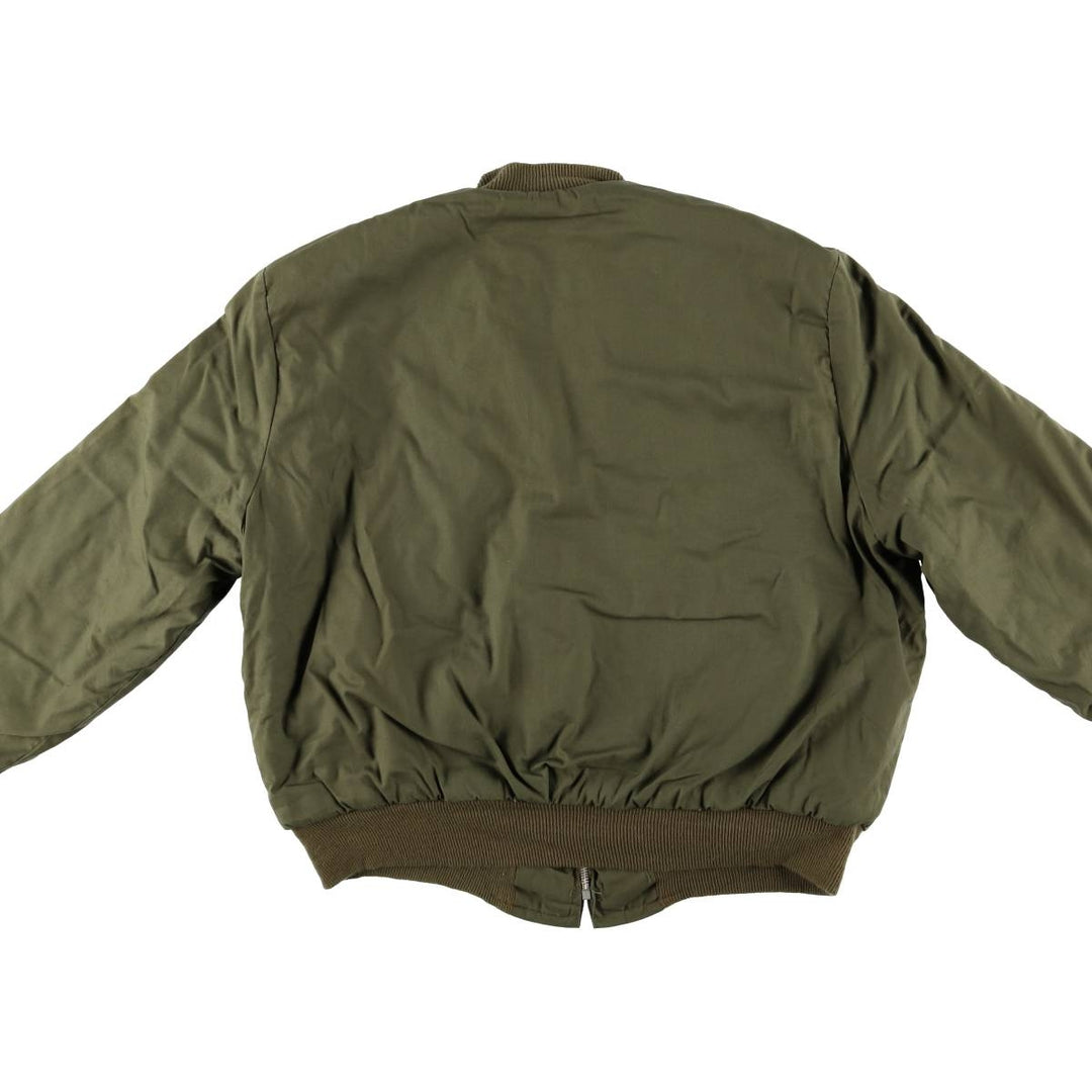 Civilian Tanker Jacket, Padded Military Flight Jacket, Men's Size L, Vintage unclear Khaki type Vintage Second Hand