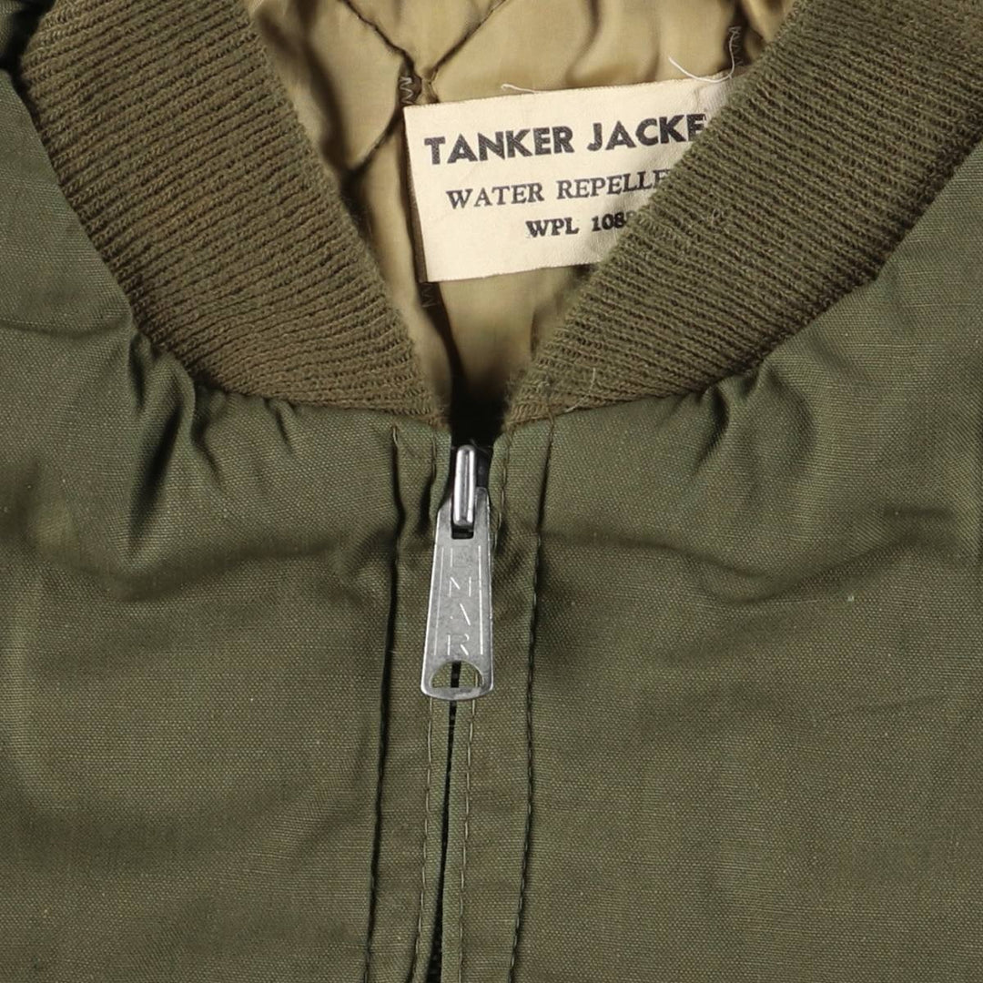 Civilian Tanker Jacket, Padded Military Flight Jacket, Men's Size L, Vintage unclear Khaki type Vintage Second Hand