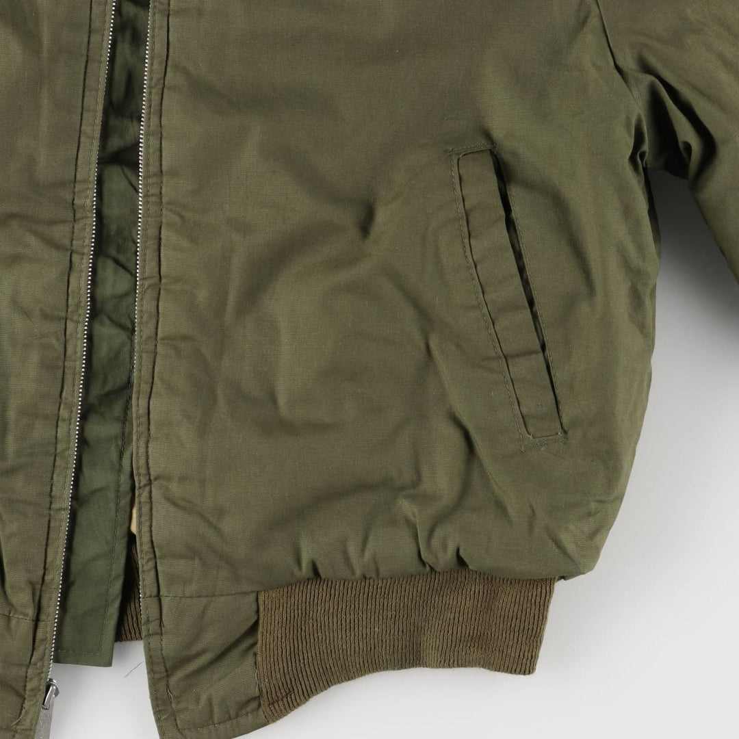 Civilian Tanker Jacket, Padded Military Flight Jacket, Men's Size L, Vintage unclear Khaki type Vintage Second Hand