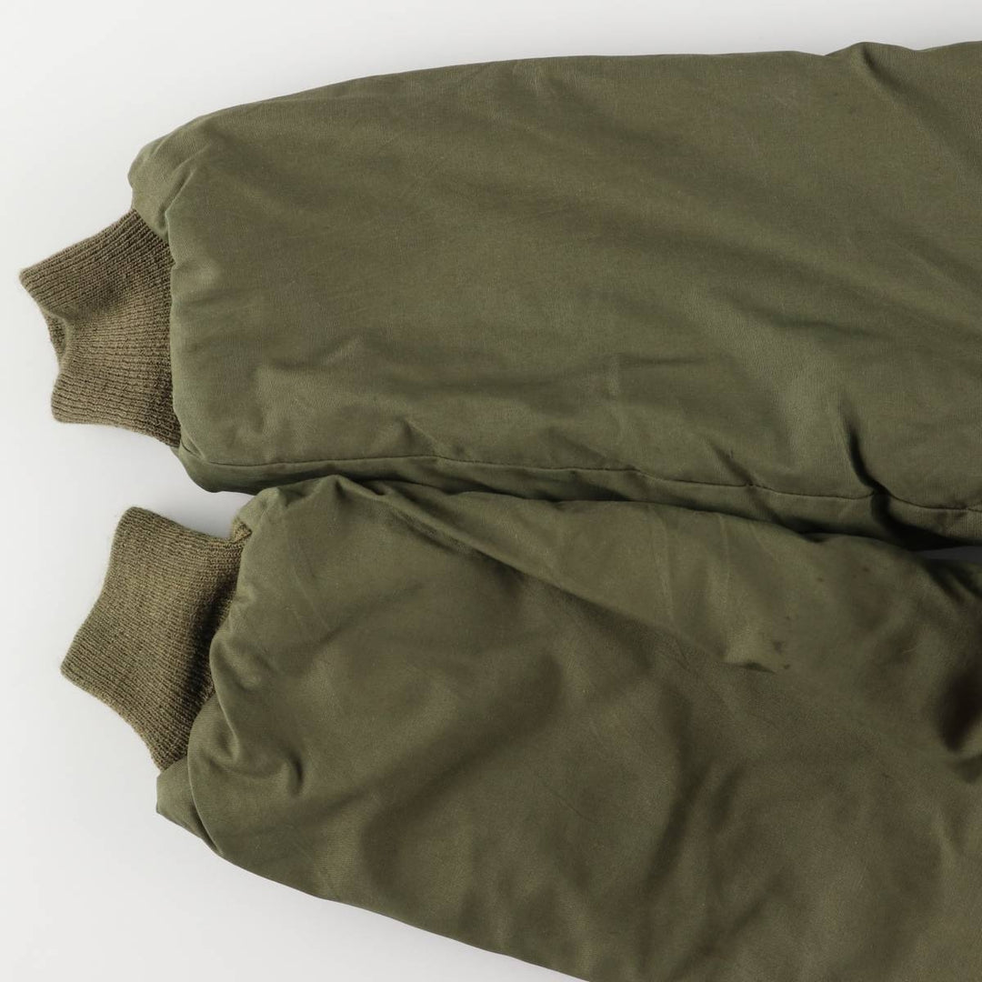 Civilian Tanker Jacket, Padded Military Flight Jacket, Men's Size L, Vintage unclear Khaki type Vintage Second Hand