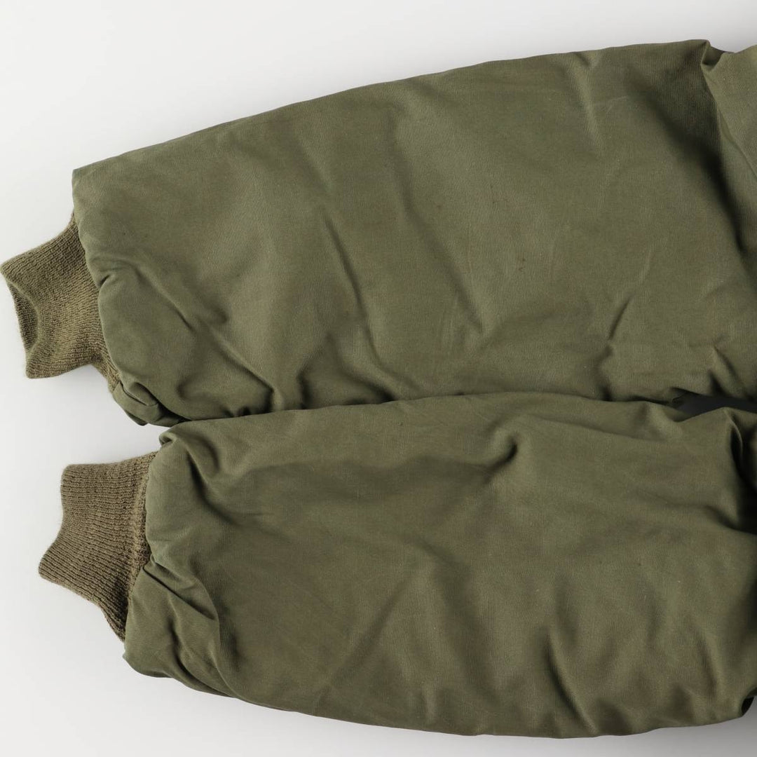 Civilian Tanker Jacket, Padded Military Flight Jacket, Men's Size L, Vintage unclear Khaki type Vintage Second Hand